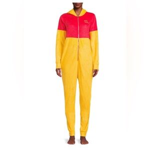 Disney Winnie the Pooh Women's Hooded‎ Union Suit Size XS